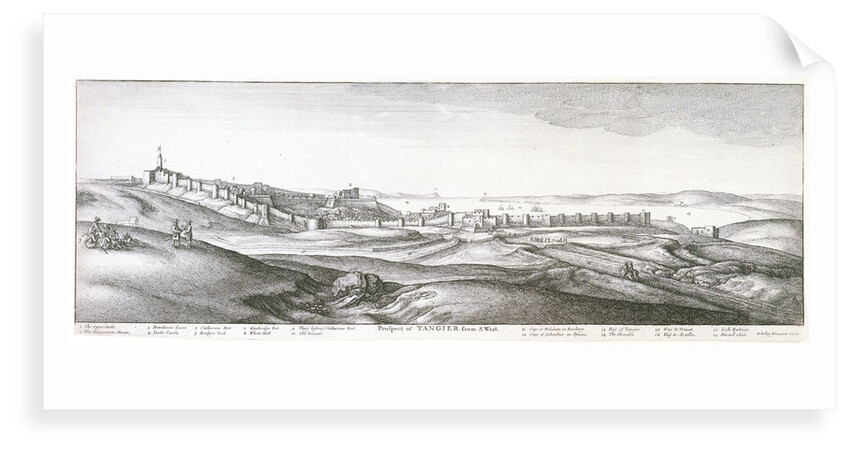 Prospect of Tangier from the southwest by Wenceslaus Hollar