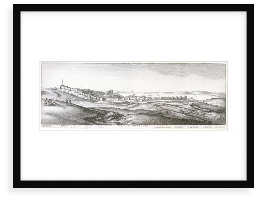 Prospect of Tangier from the southwest by Wenceslaus Hollar