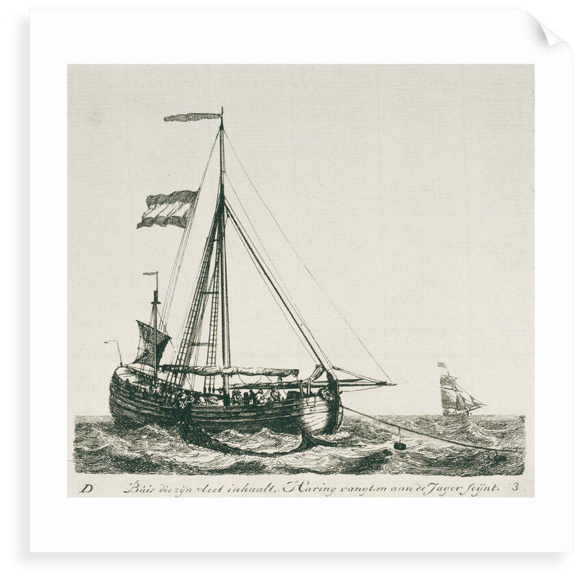 A herring buss by Gerrit Groenewegen