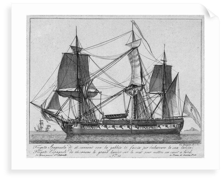 A Spanish frigate by Gio Baugean