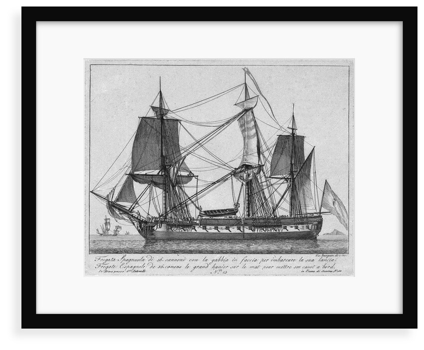 A Spanish frigate by Gio Baugean