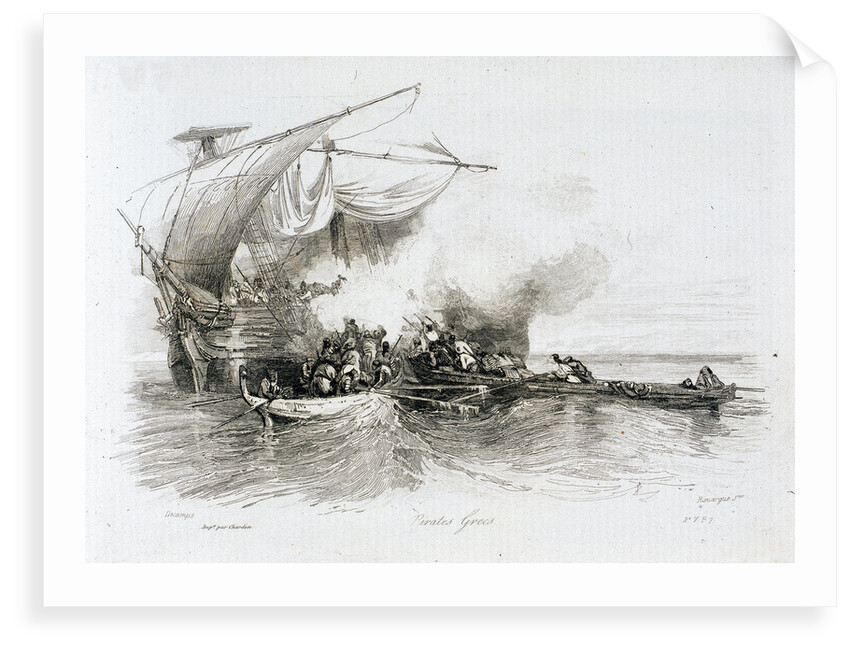 Greek pirates by Alexandre Gabriel Decamps