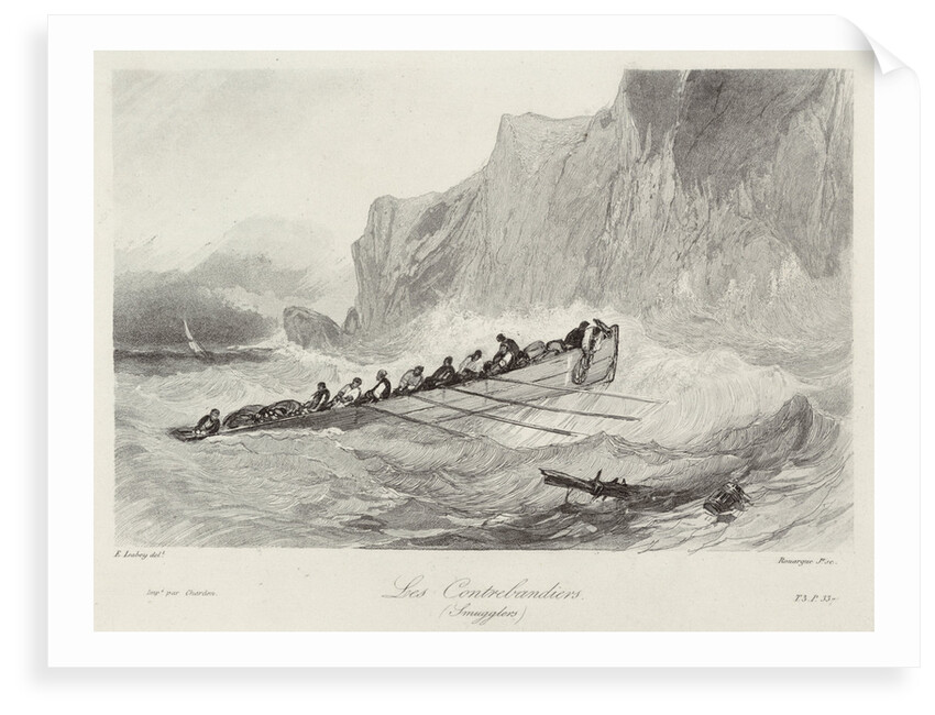 Smugglers by Eugene Louis Gabriel Isabey