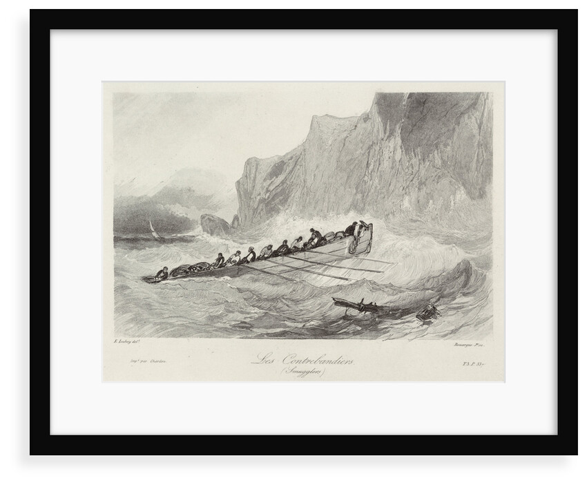 Smugglers by Eugene Louis Gabriel Isabey
