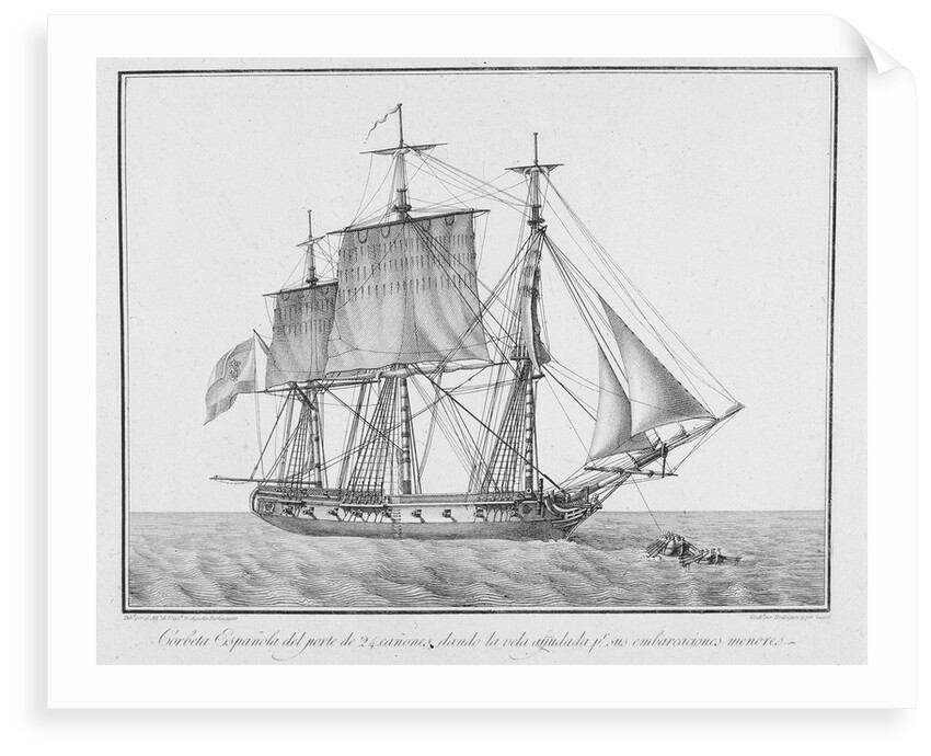 A Spanish corvette by Augustin Berlinguero