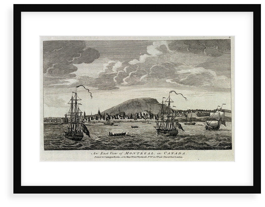 Twelve Remarkable Views in North America and West Indies. An East View of Montreal in Canada by unknown
