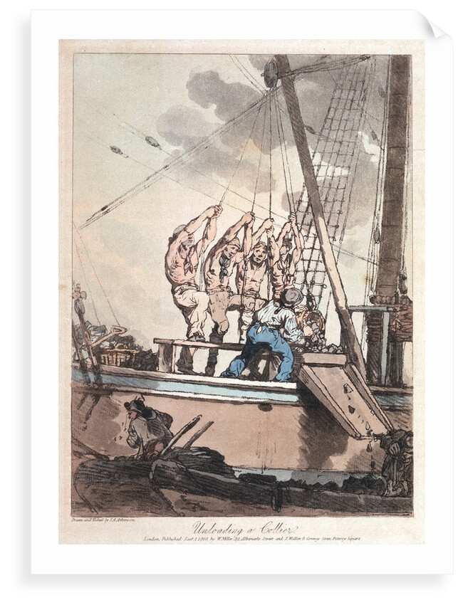 Unloading a collier by John Augustus Atkinson