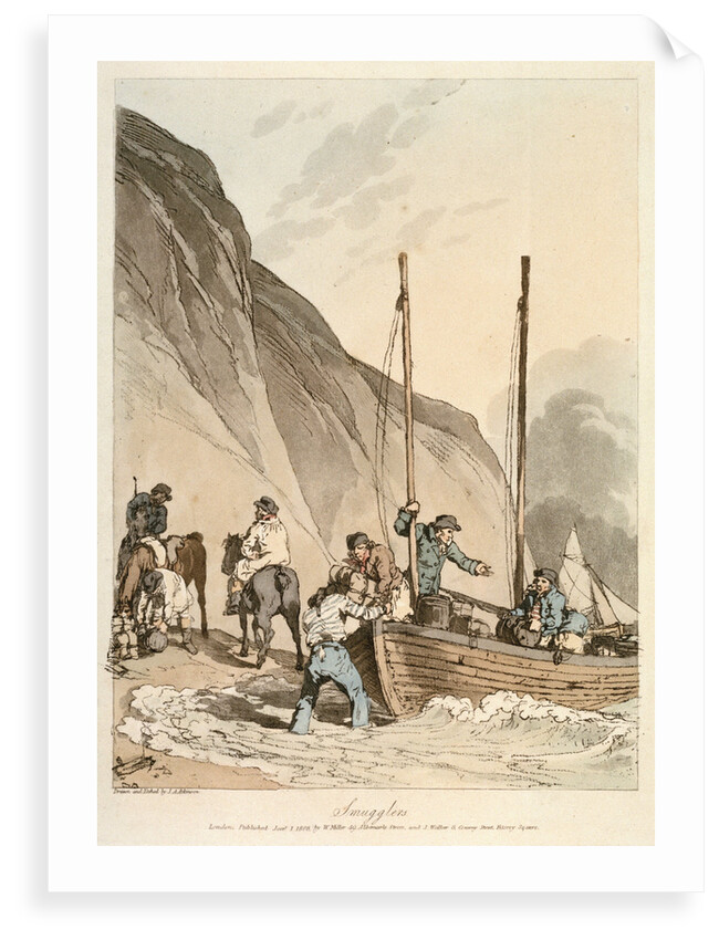 Smugglers by John Augustus Atkinson