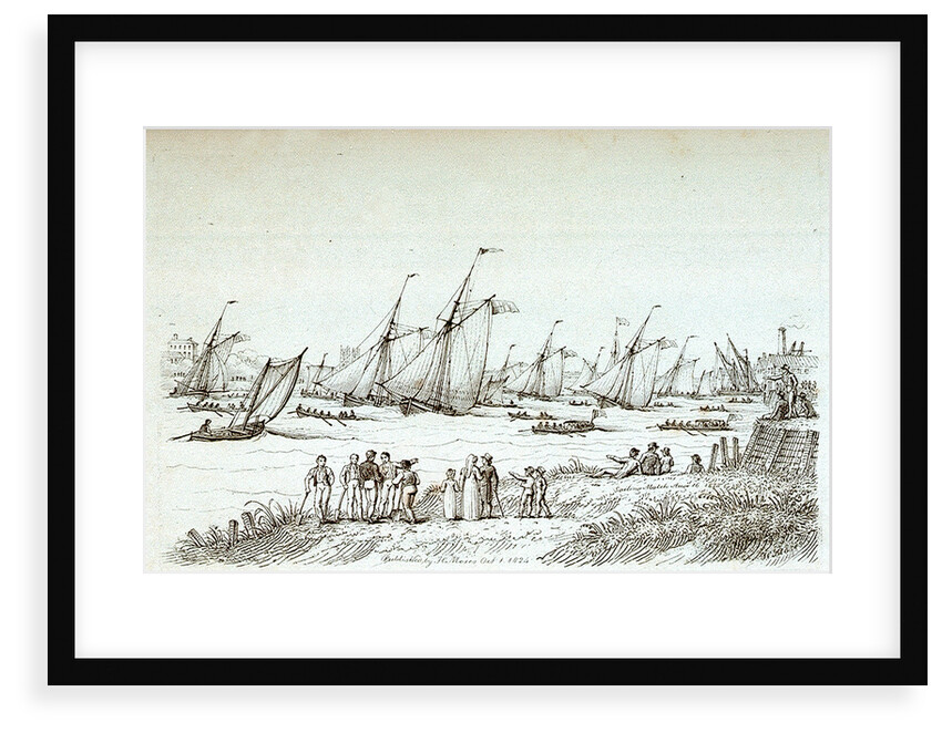 Sailing match August 16 1824 by Chatfield & Coleman