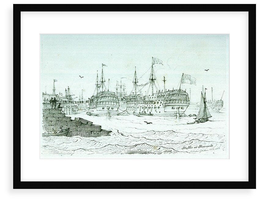 Hulks at Sheerness by Chatfield & Coleman