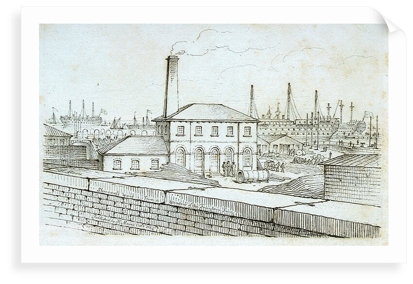 Sheerness Yard from the window of the Fountain Inn by Chatfield & Coleman