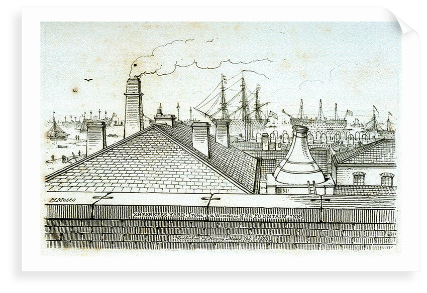 Sheerness Yard from the window of the Fountain Inn by Chatfield & Coleman