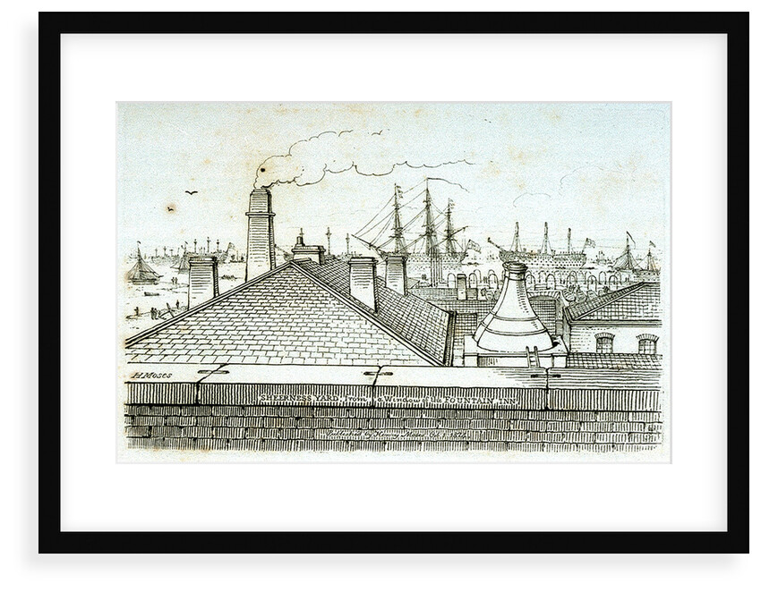 Sheerness Yard from the window of the Fountain Inn by Chatfield & Coleman