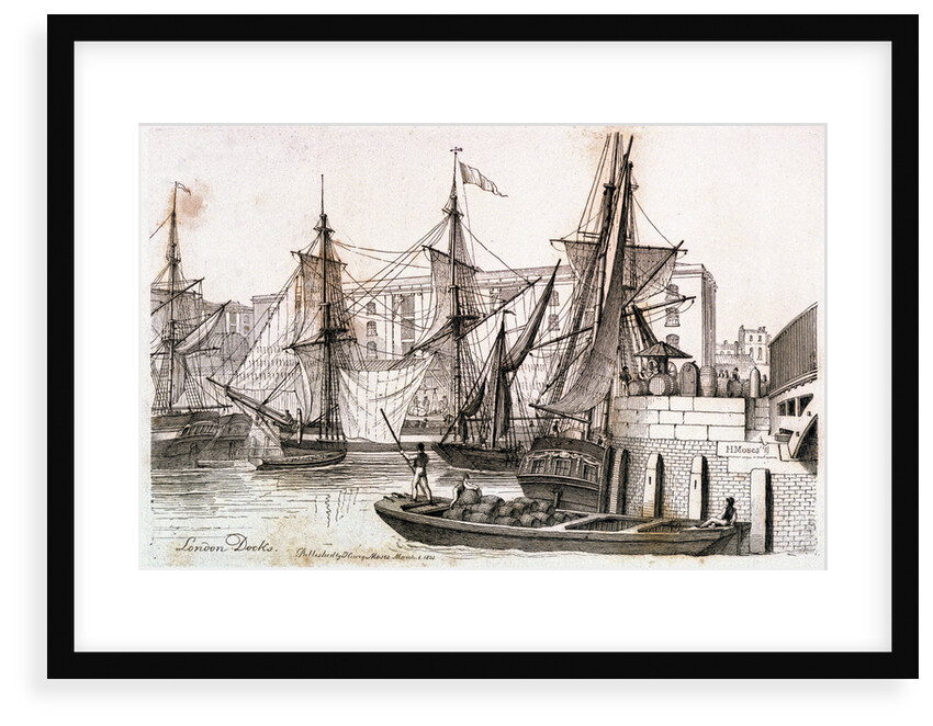 London Docks by Henry Moses