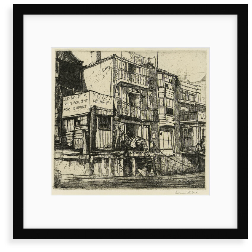 Moss's Wharf, Old Greenwich by Graham Sutherland
