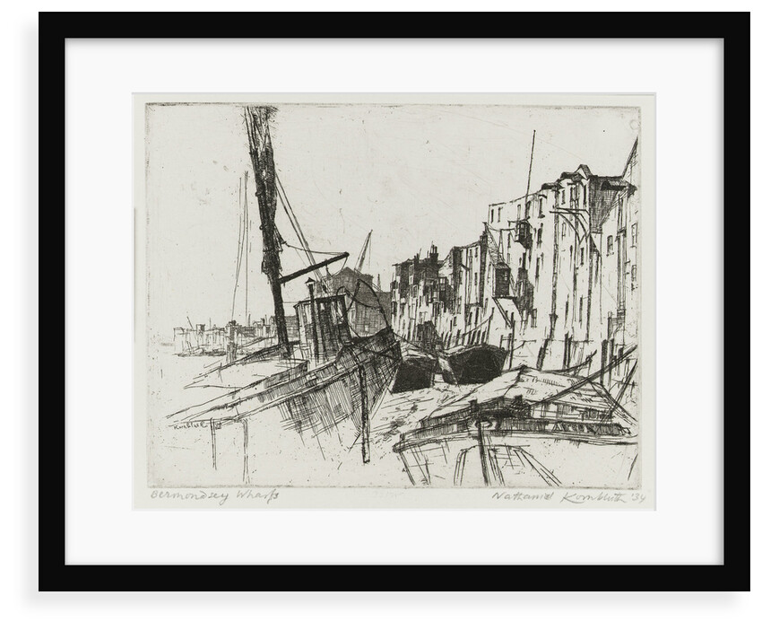 Bermondsey wharfs by Nathaniel Kornbluth