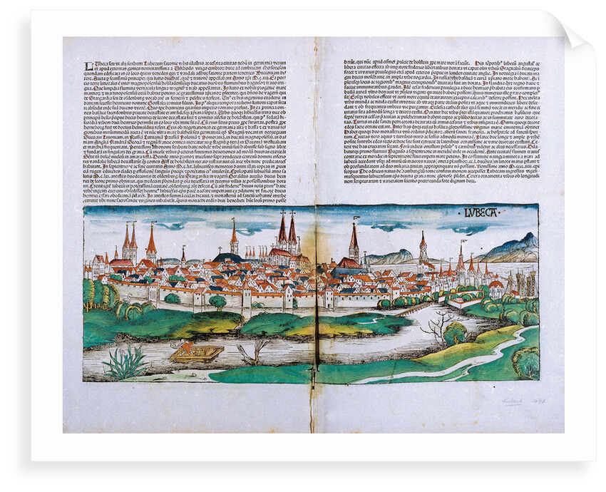 The Nuremberg Chronicle by Hartmann Schedel by Michael Wolgemut