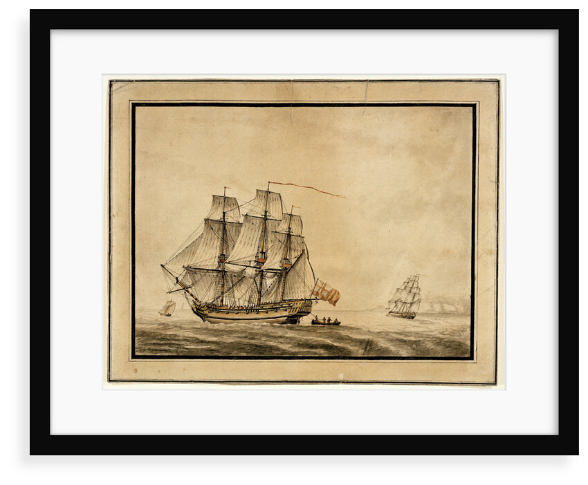 A frigate close-hauled by Unknown
