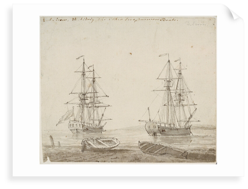L. A Snow M. A Brig the other two, Common Boats by Dominic Serres