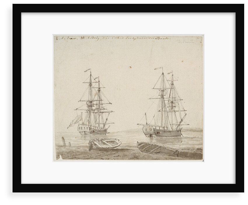 L. A Snow M. A Brig the other two, Common Boats by Dominic Serres