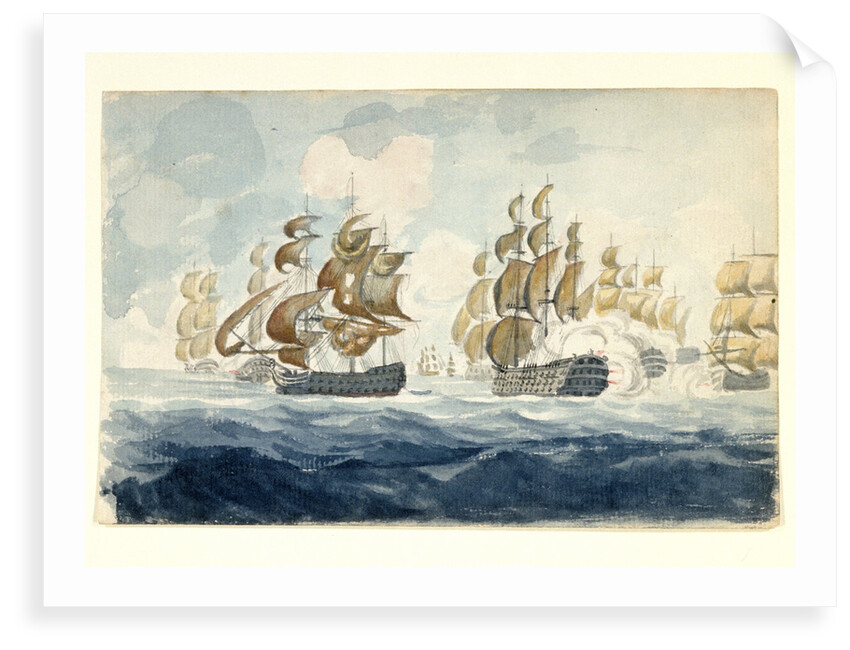 Lord Bridport's Action off L'Orient by British School