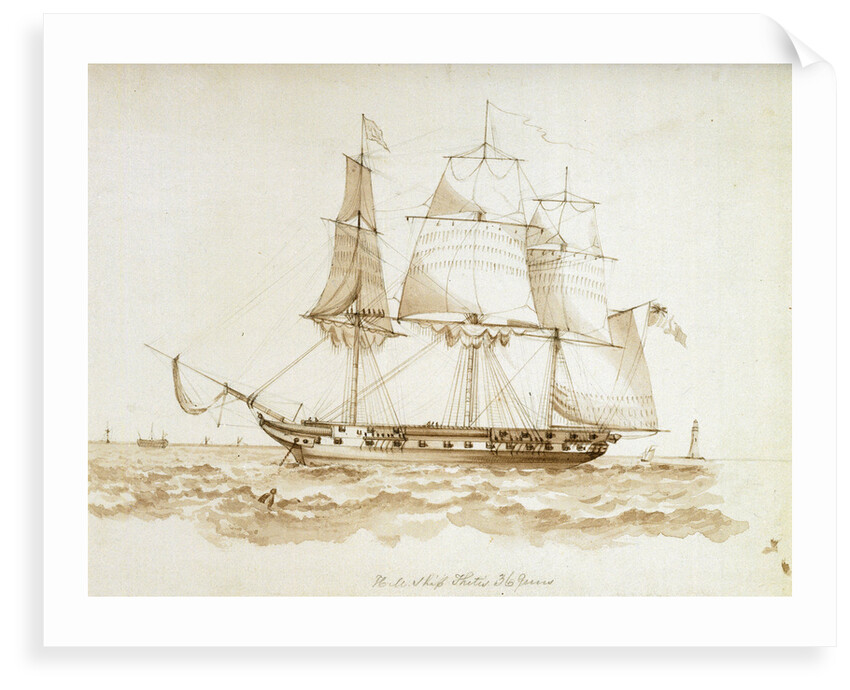 HMS 'Thetis' by British School