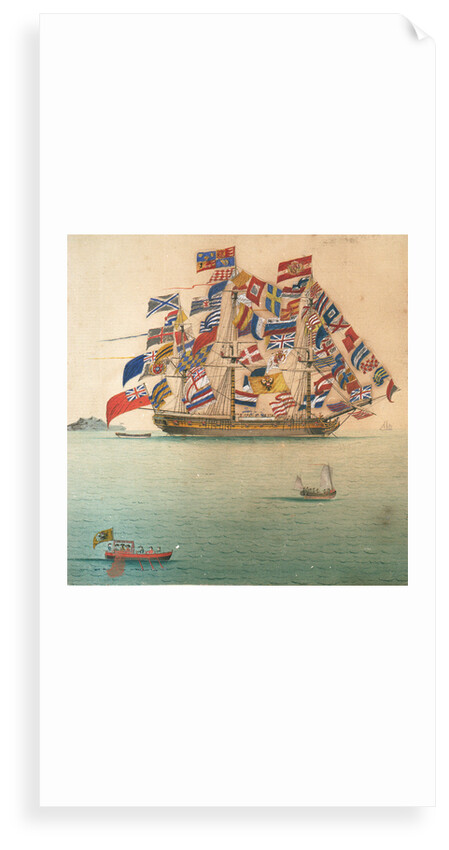 A ship dressed overall by unknown