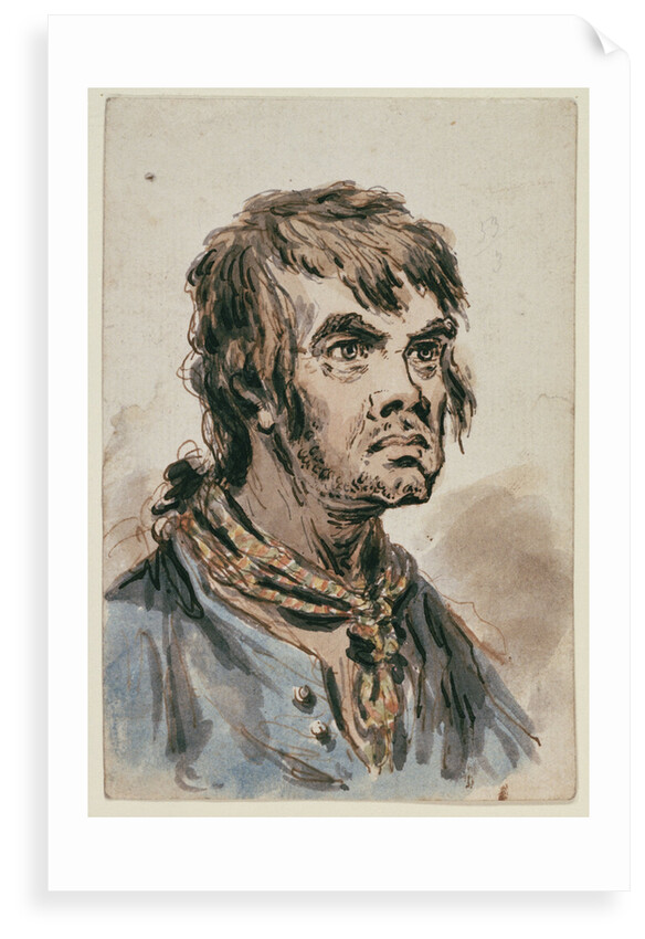 The head and shoulders of a seaman by James Gillray