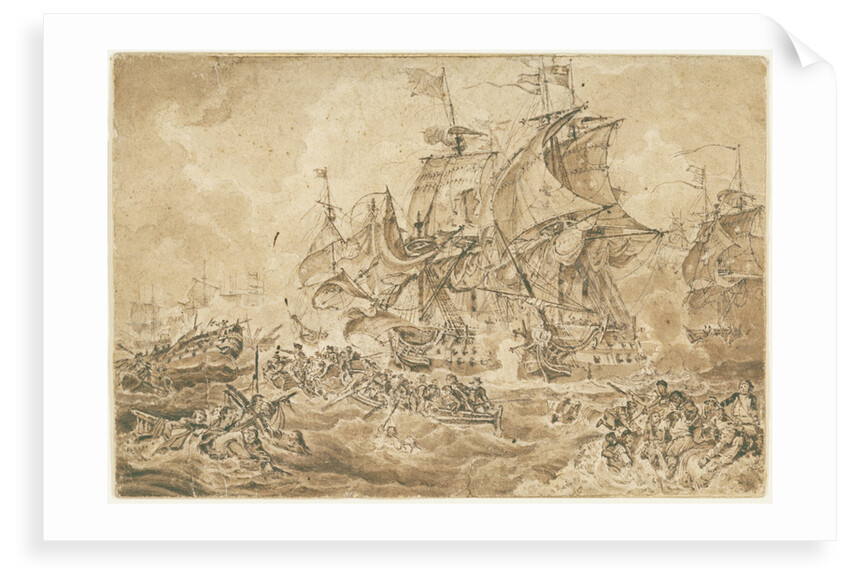 The Glorious First of June, 1794 (after de Loutherbourg) by John Thomas Serres