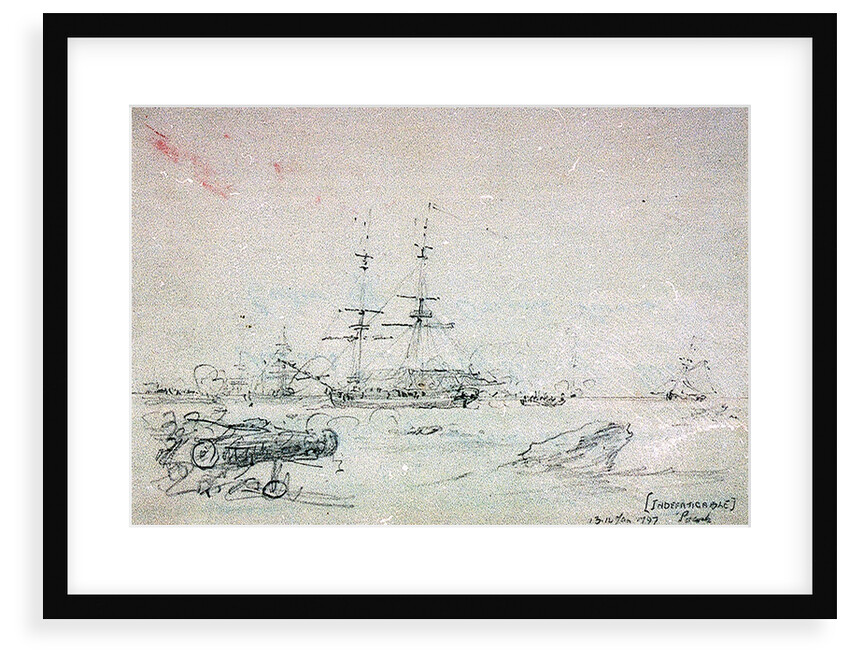 'Indefatigable' 13th to 14th of January 1797, the crew of the Amazon being landed and made prisoners by Nicholas Pocock