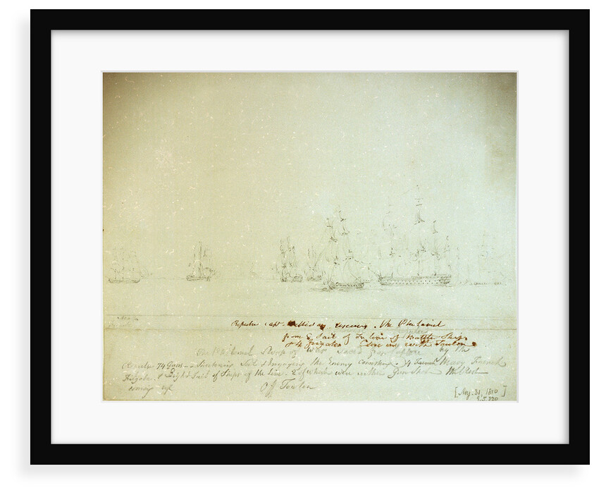 Captain Halliday of the 'Repulse' rescuing the 'Philomel' by Nicholas Pocock