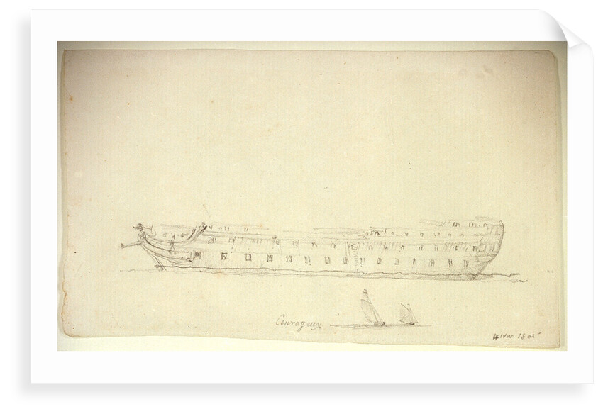 Courageux'  [4 Nov 1805] by Nicholas Pocock