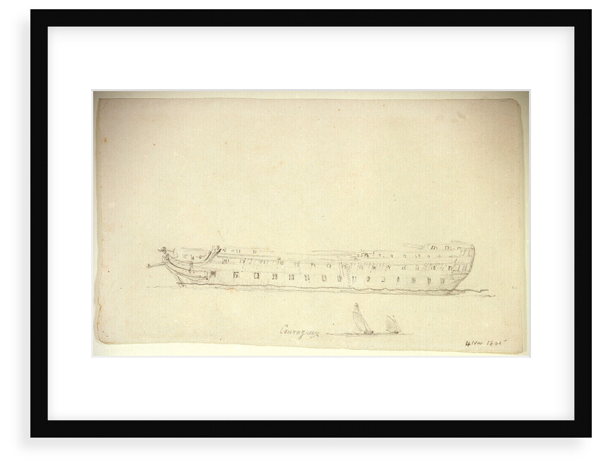 Courageux'  [4 Nov 1805] by Nicholas Pocock