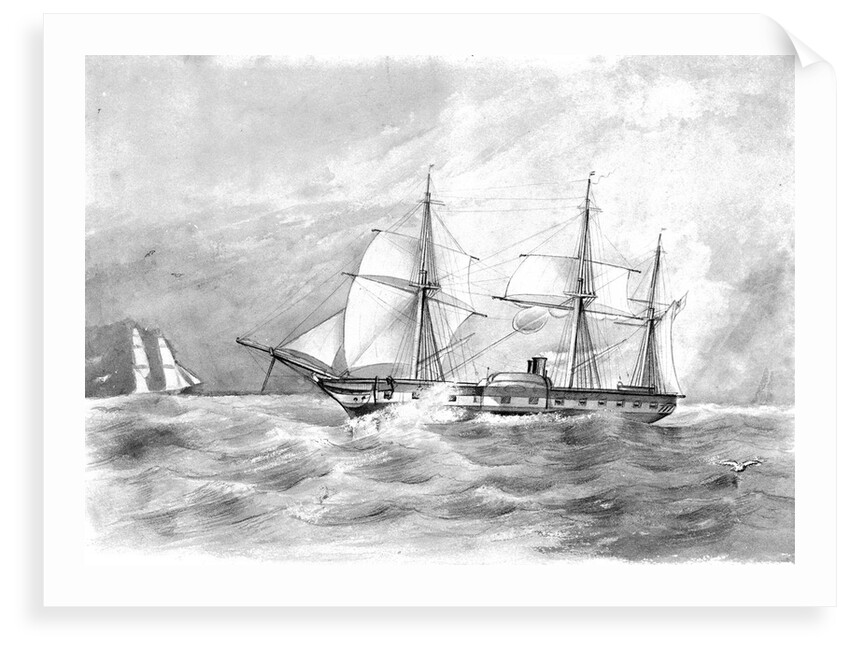 The paddle frigate 'Furious' by British School