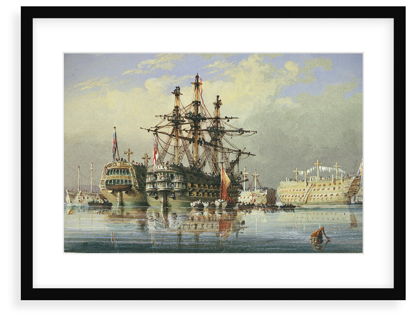 Ships in ordinary at Devonport by Nicholas Matthew Condy