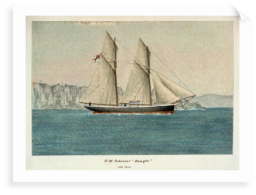 HM Schooner 'Beagle', 120 tons by Lieutenant Francis H. Boyer