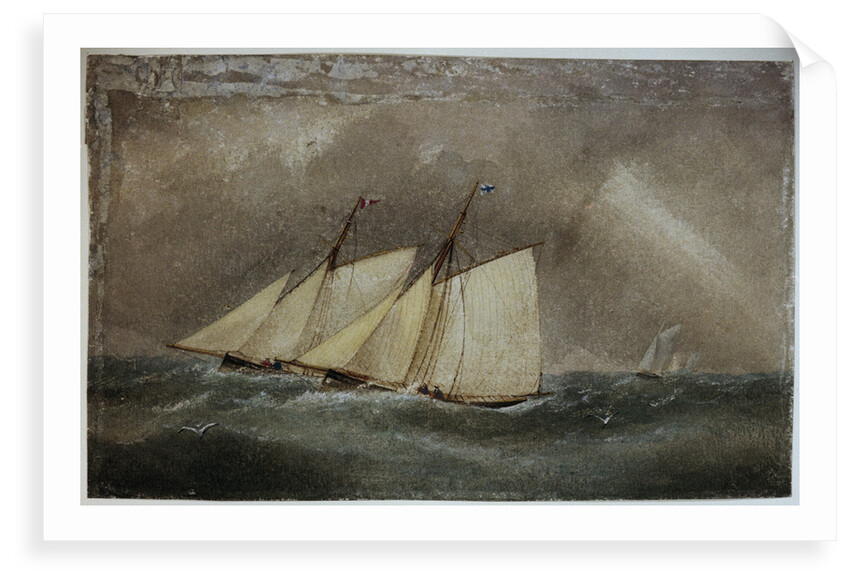 Two cutters close-hauled by British School