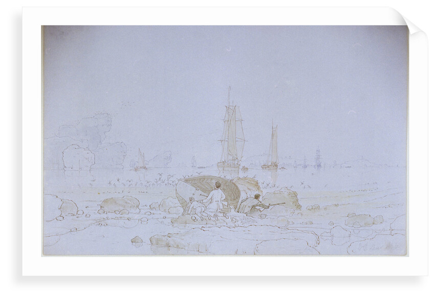 A duck shooting scene by William Parrott