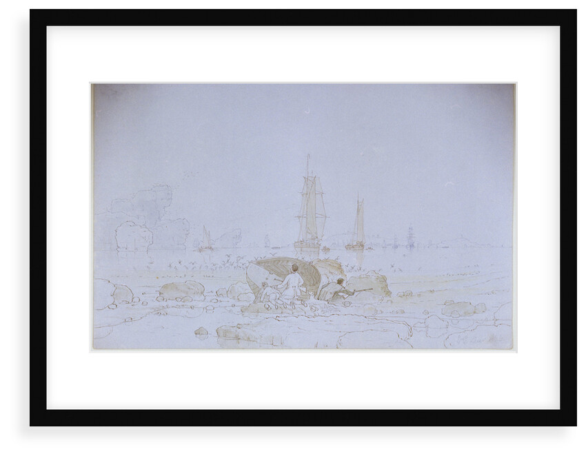 A duck shooting scene by William Parrott