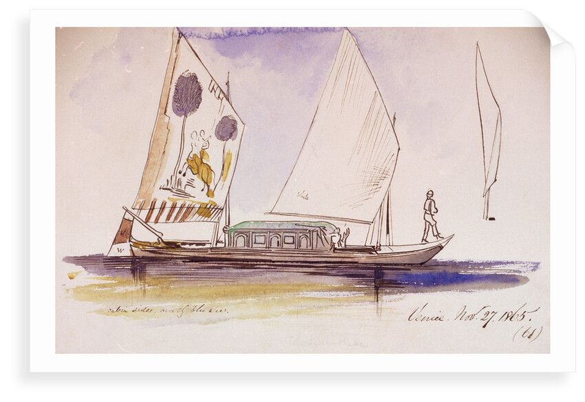 Studies of Venetian craft by Edward Lear
