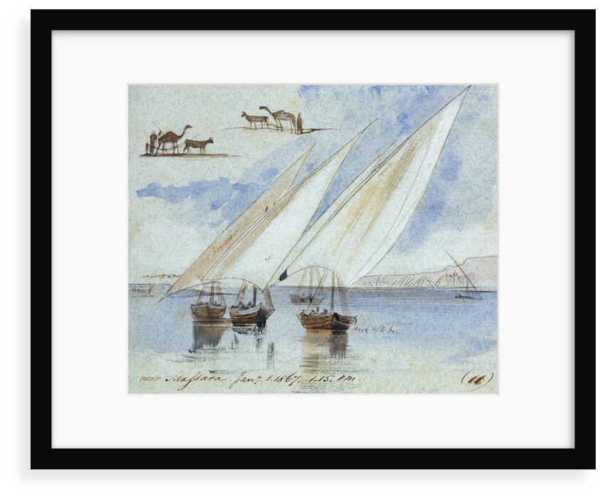 Near Massara, Egypt by Edward Lear