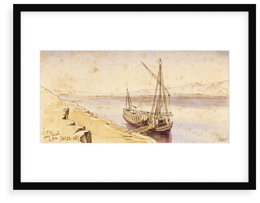 Near Esneh, Egypt by Edward Lear
