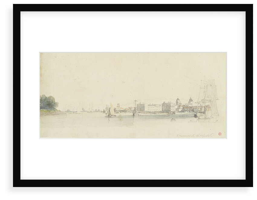View of Greenwich Hospital from off Millwall by Edward Duncan