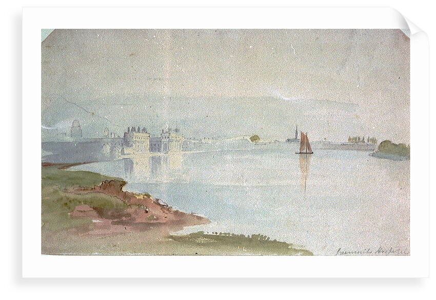 View of Greenwich Hospital from the river by British School