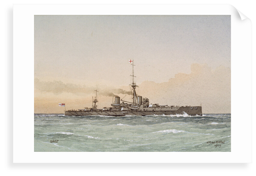 HMS 'Dreadnought' no. 2655 by William Frederick Mitchell