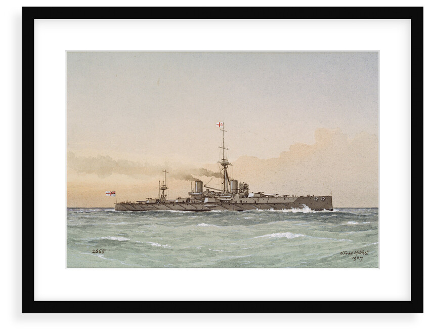 HMS 'Dreadnought' no. 2655 by William Frederick Mitchell