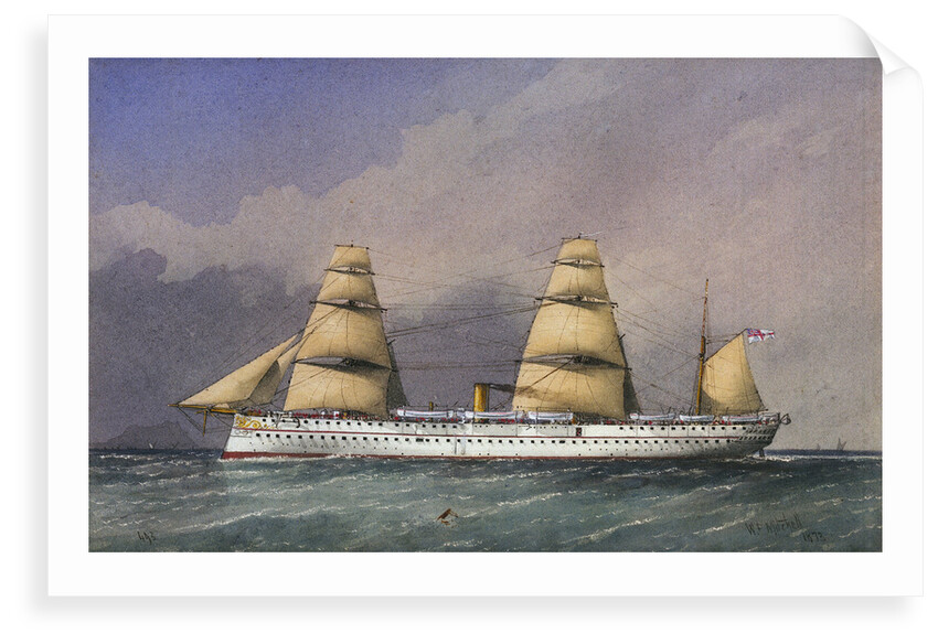 HMS 'Jumna' No. 493 by William Frederick Mitchell