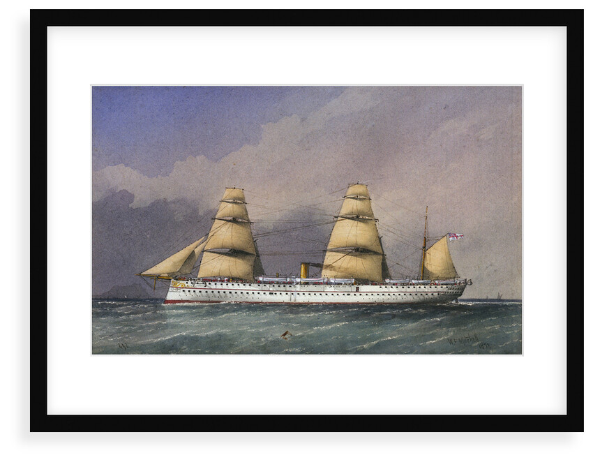 HMS 'Jumna' No. 493 by William Frederick Mitchell