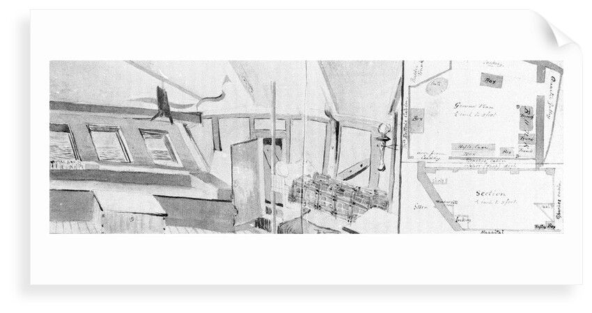 My cabin in the Marchioness of Londonderry -stern cabin Port side' by John Baptist Joseph Dormer
