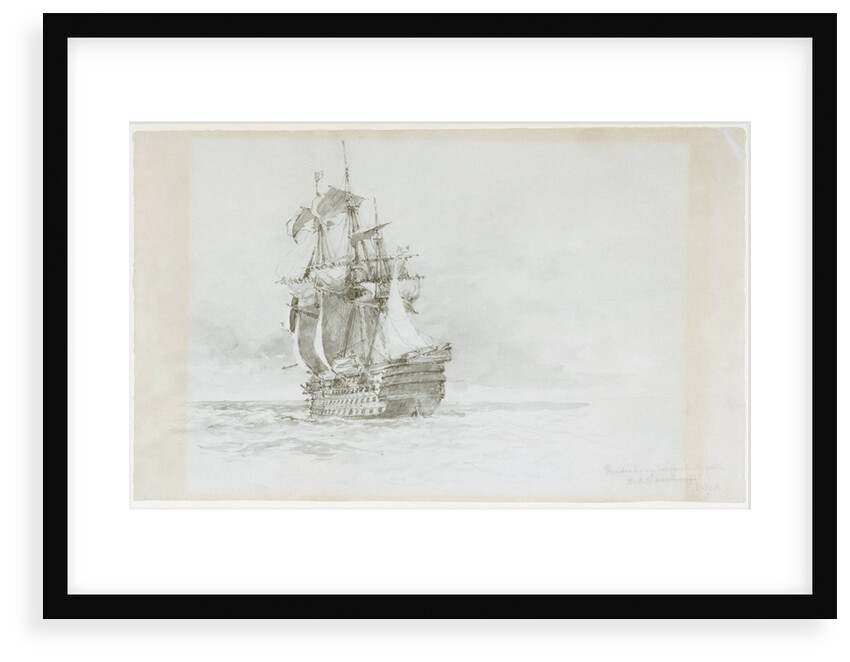 HMS 'Marlborough' by Eduardo de Martino